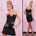 Sexy Strapless Dress Strass & bild 157